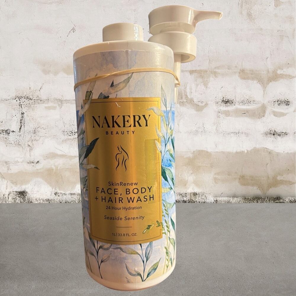 Nakery SkinRenew Face, Body + Hair Wash in Seaside Serenity NEW